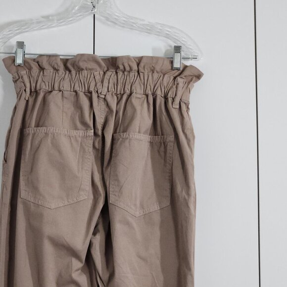 Veronica Beard Tedi Elastic Waist/Hem Pant Tapered Leg High Rise Size 27/4 Khaki - Picture 7 of 11